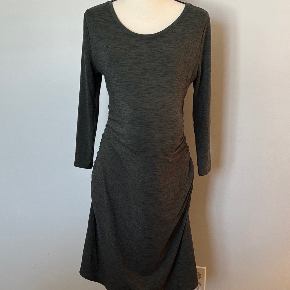 Maternity Olive Green Long Sleeve Dress